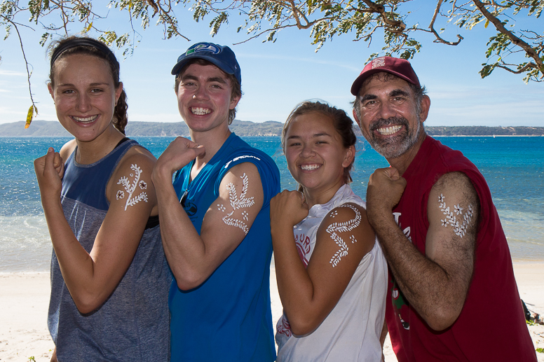 ashley, david, cam, and bob painted